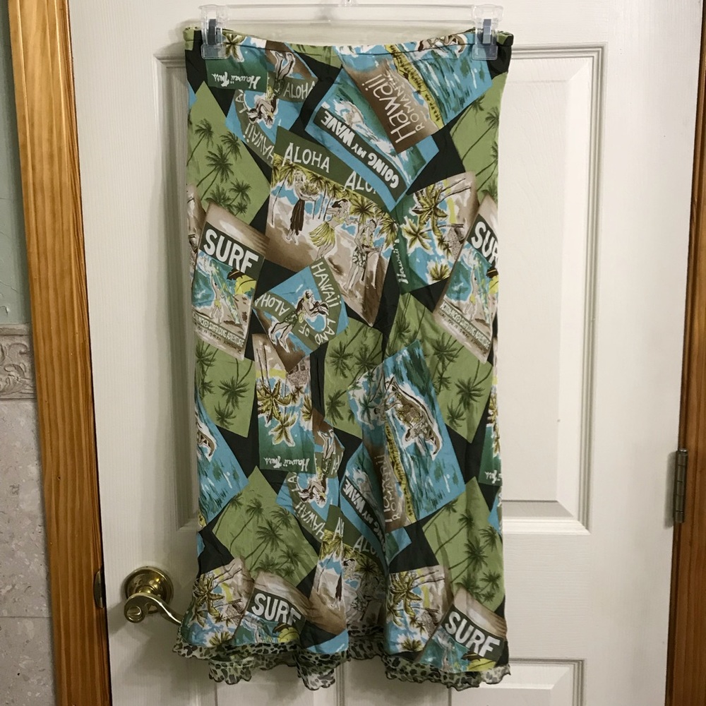 SLB Woman silk Hawaiian skirt size 2X